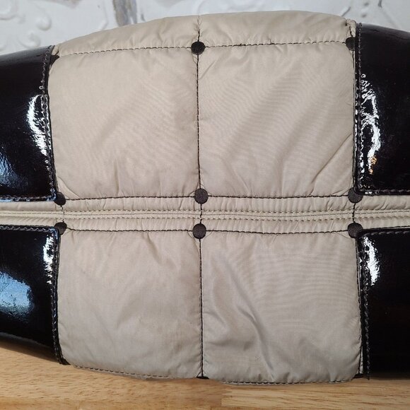 Kate Spade Alpine Beige Nylon Quilted Puffer Bag Classic Crossbody Cream - Picture 9 of 12